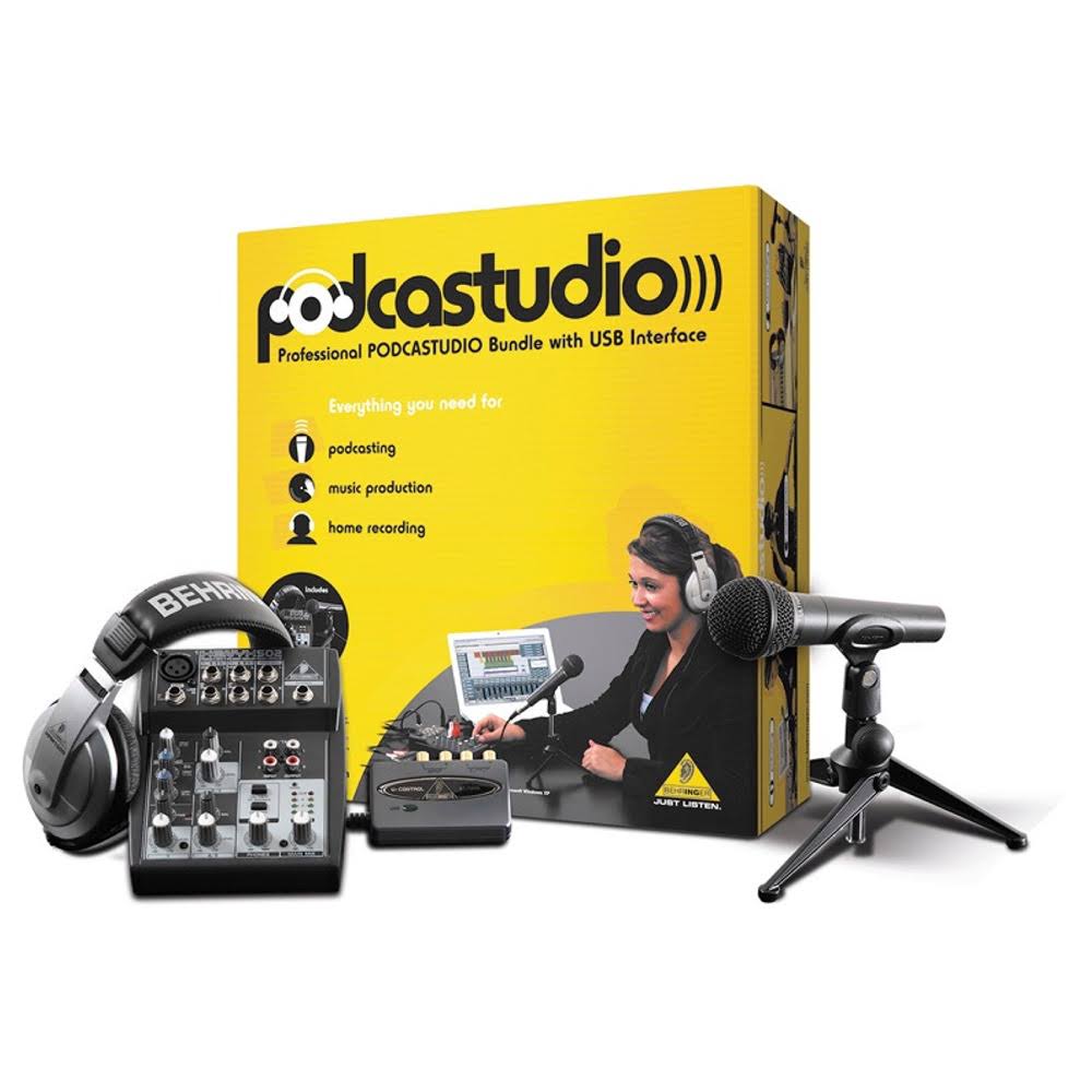 Behringer Podcastudio USB/Interface Bundle - Megean