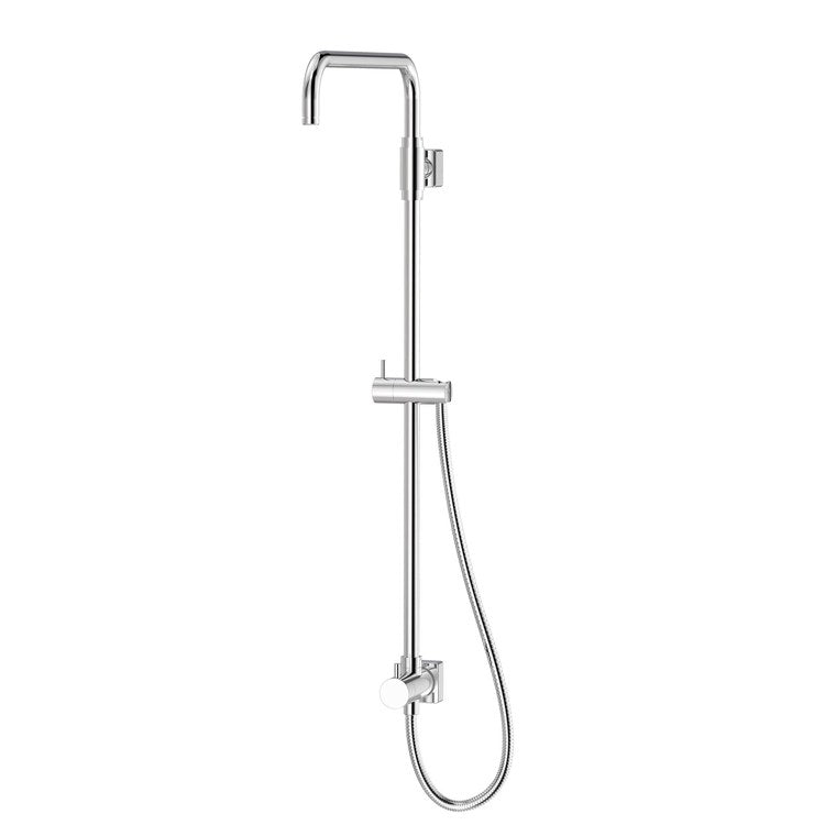 Shower Pipe Duro Exposed Riser 1 Lever Polished Chrome