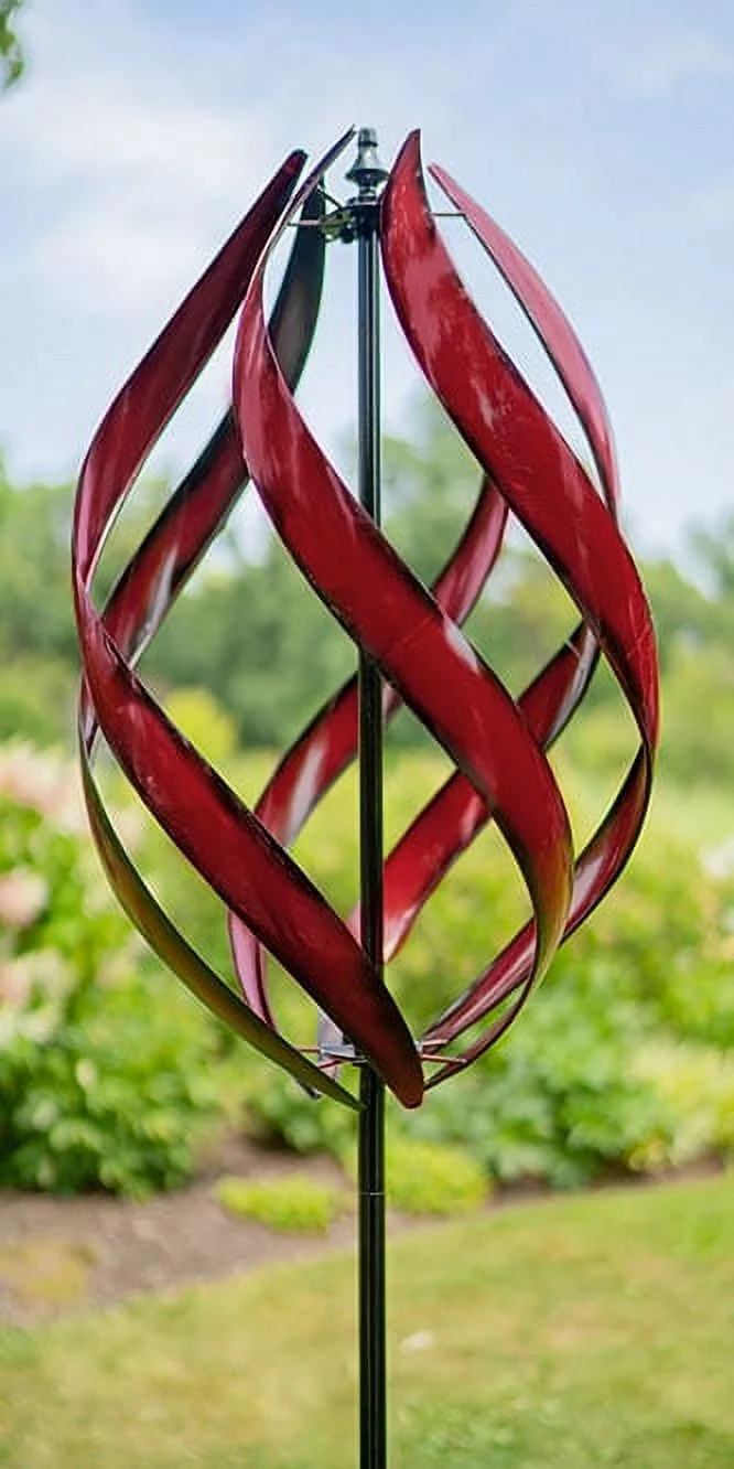 Marshall Kinetic Stratus Vertical Wind Spinner, Red, 89"H