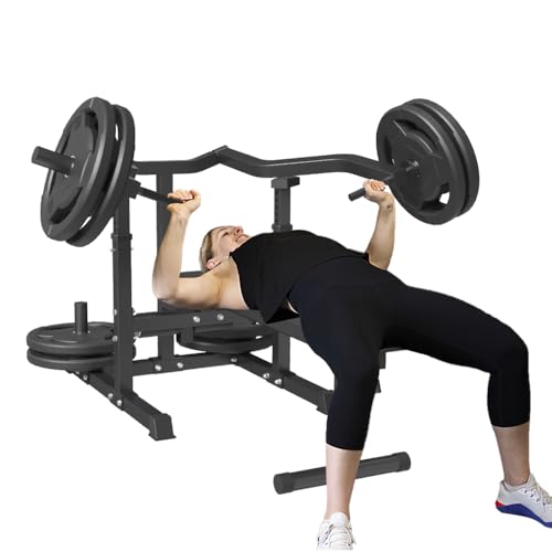 Weight Bench Chest Press Machine with 7 Adjustable Positions Flat Incline for Arm and AB Workouts