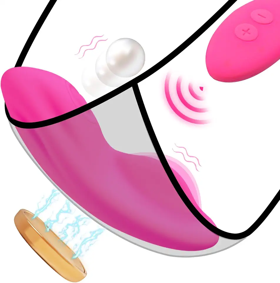 Remote Control Vibrator,Wearable Vibrator,Panty Vibrator,Couples Remote Control Vibe with 10 Modes,8M Wireless Butterfly Vibrator