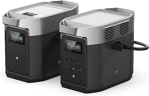 EF ECOFLOW Solar Generator DELTA2 with 220W Solar Panel, LFP(LiFePO4) Battery, Fast Charging, Portable Power Station for Home Backup Power