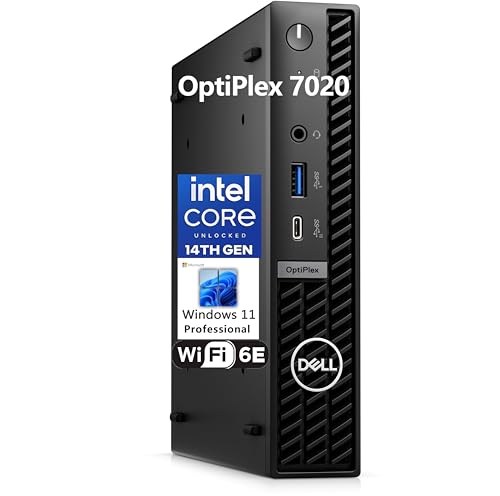 Dell OptiPlex 7020 MFF Business Desktop Computer, 7000 Micro Form Factor Mini PC, 14th Gen Intel 14-Core i5-14500T (Beat i7-13700T), 16GB DDR5 RAM