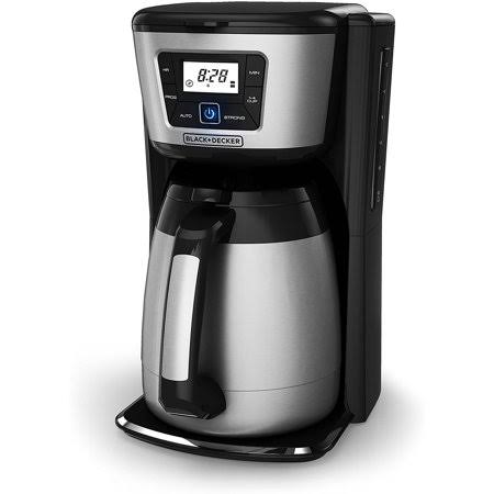 Black+decker 12-Cup Thermal Coffeemaker, Black/Silver, Cm2035b - Megean