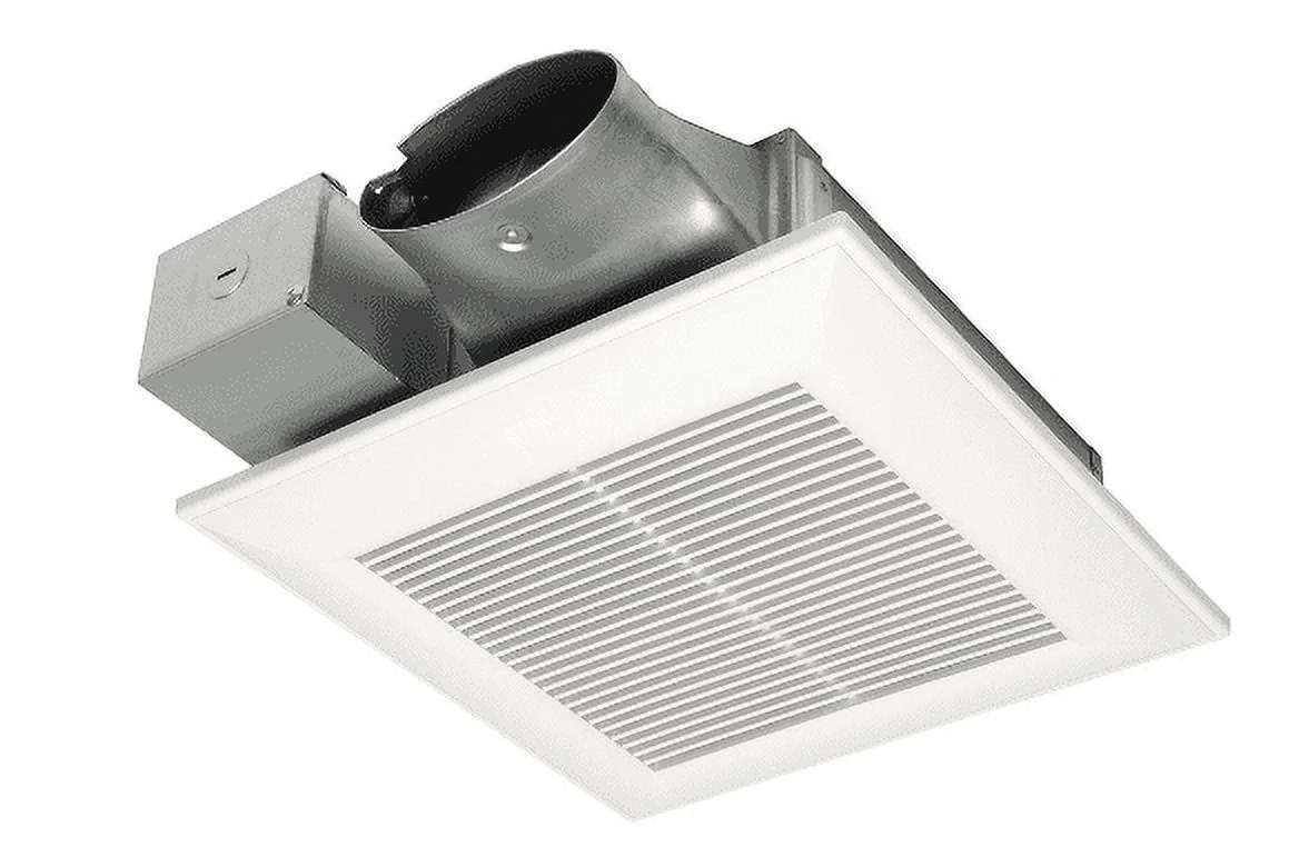 Panasonic WhisperValue® DC Fan with ECM motor and Pick-A-Flow 50, 80 or 100 CFM, Built-in Condensation Sensor, ceiling or wall mount