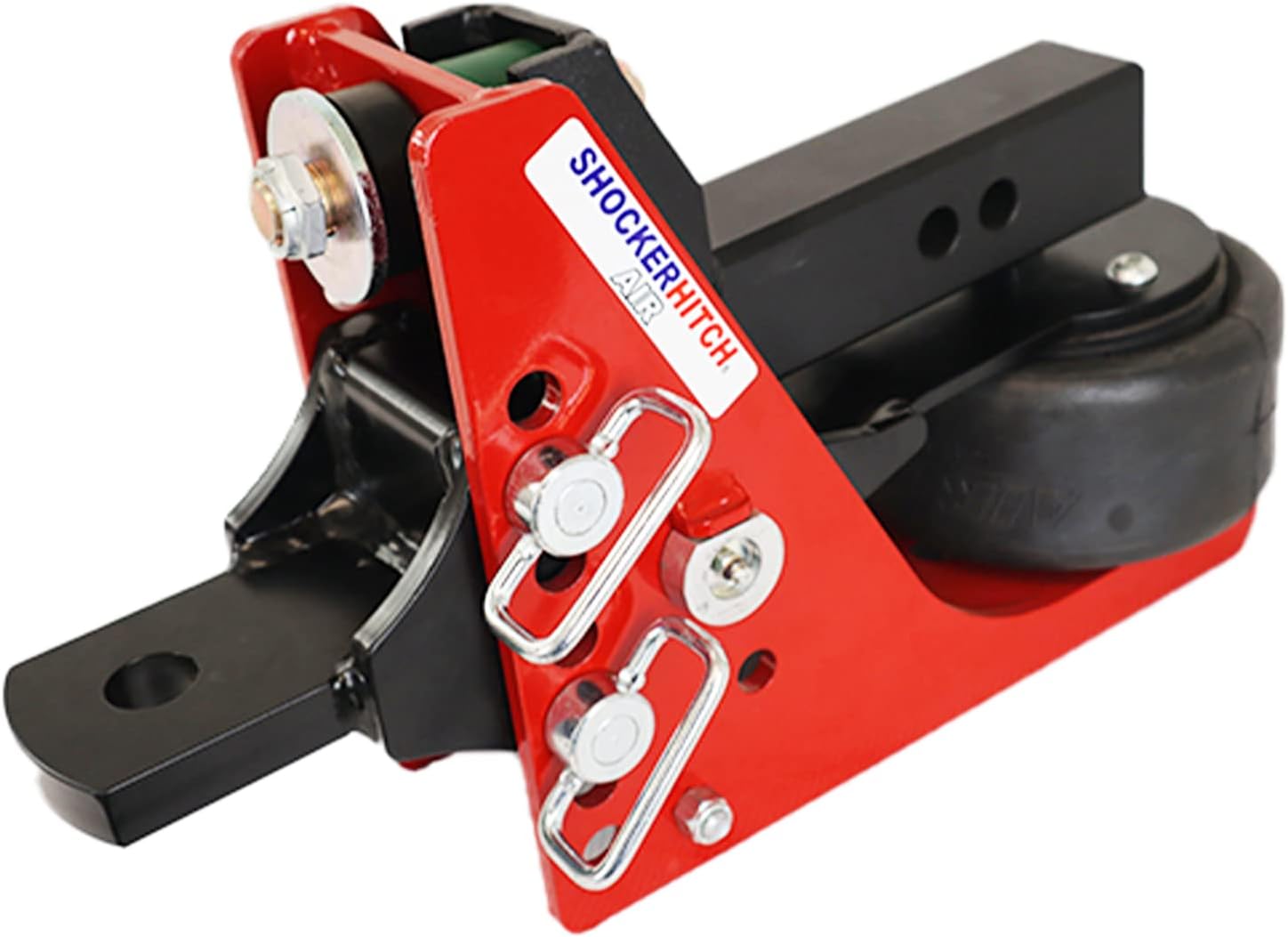 Shocker Air Hitch with Drawbar Ball Mount, Fits 2" Hitch - 12,000 lbs