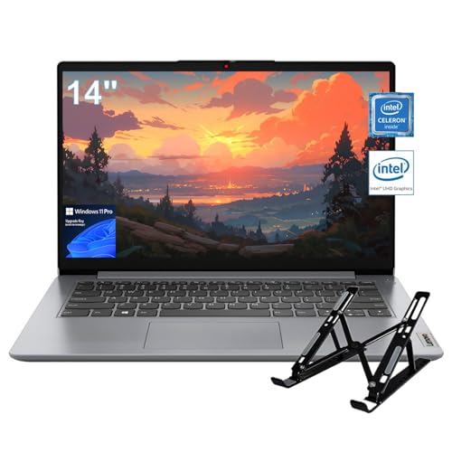 Lenovo IdeaPad 1 Business Laptop - 14" HD Display, Intel Celeron N4020, 4GB RAM, 192GB Storage(128GB eMMC + 64GB SD Card), ‎Intel UHD Graphics