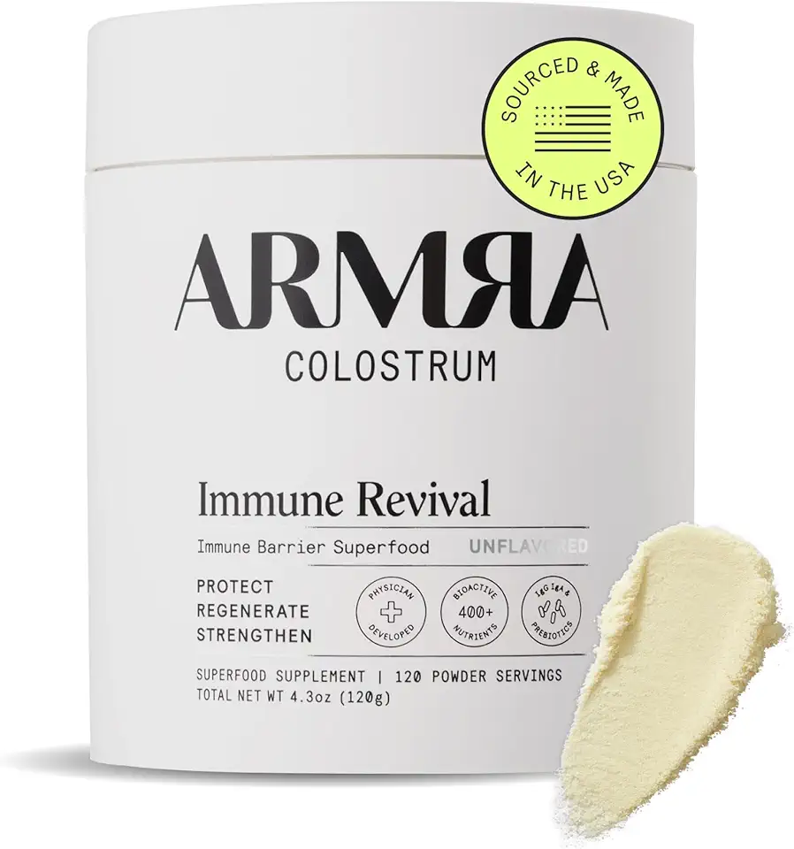Sponsored Ad - ARMRA® Colostrum Powder | Unflavored | Gut Health & Bloating | Skin & Hair | Immunity | Keto, Gluten & Fat-Free | 120 Servings