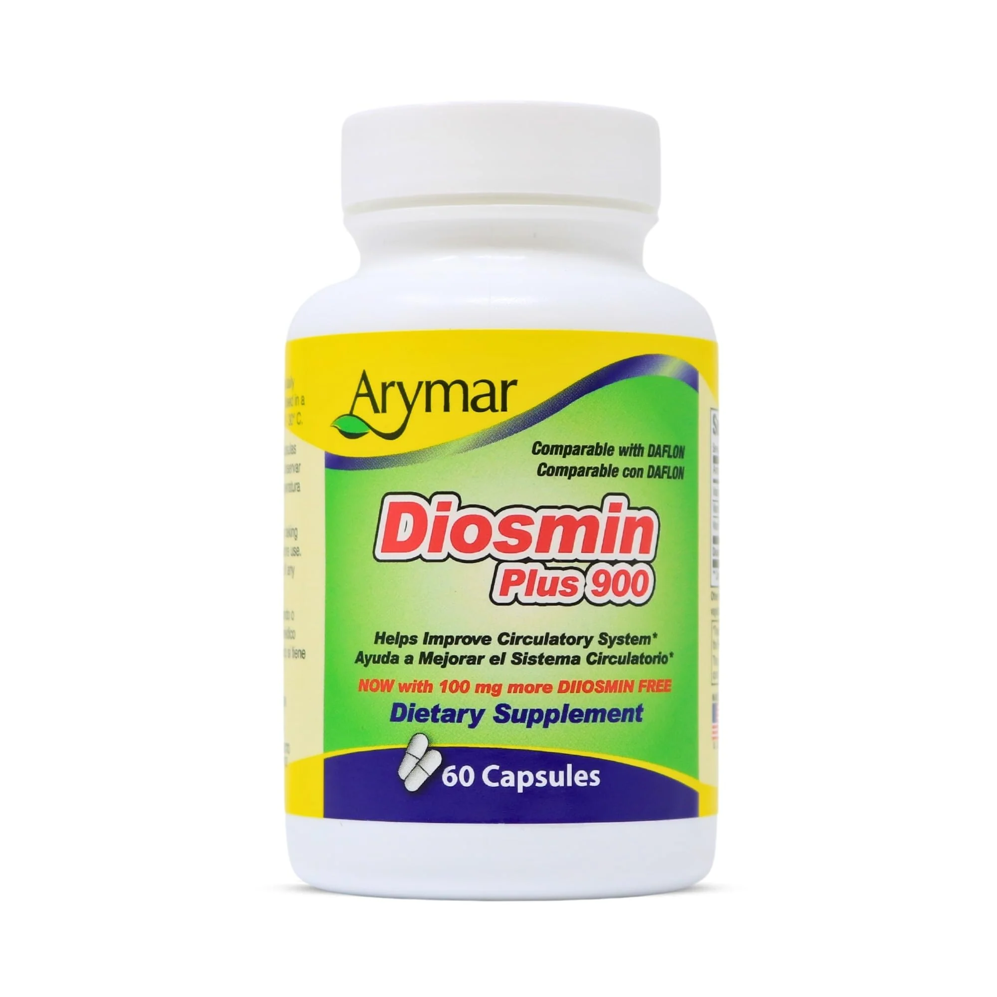 ARYMAR Diosmin Plus 900, Circulatory System Support (60 Capsules/Pack of 1) - Kansas Nuitrition - HNZSDS