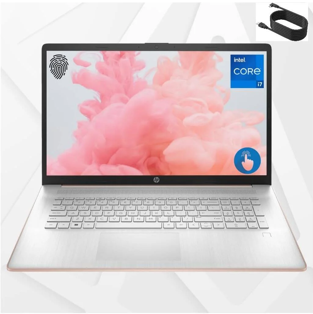 HP 17.3" Touchscreen HD+ Business Laptop Computer, 13th Gen Intel 10-Core i7-1355U, 32GB DDR4 RAM, 1TB PCIe SSD, WiFi 6, Backlit Keyboard