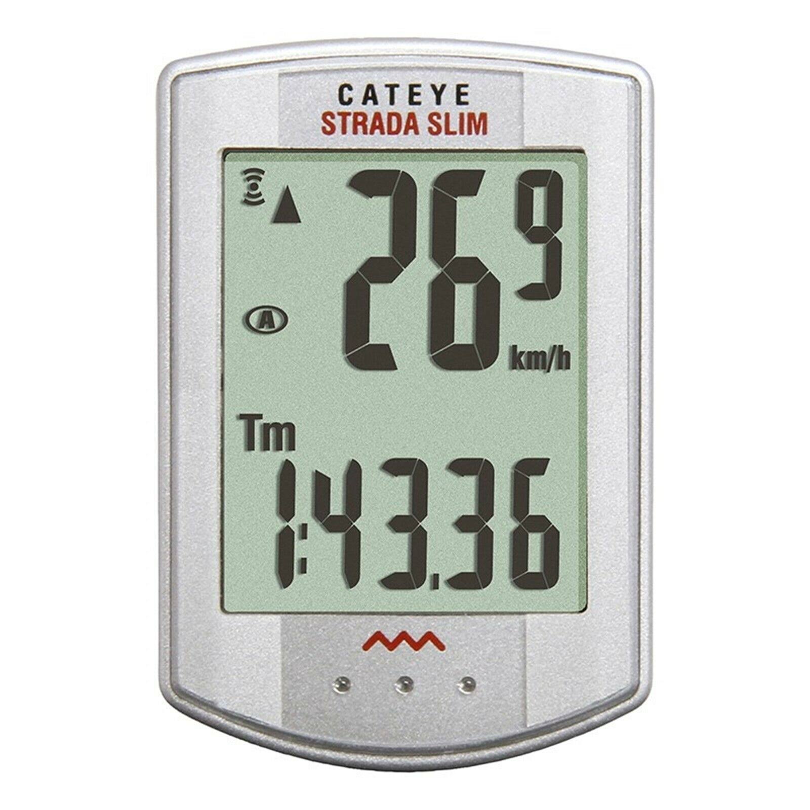 Cateye CC-RD310W Strada Slim Wireless Cycling COMPUTER, Silver