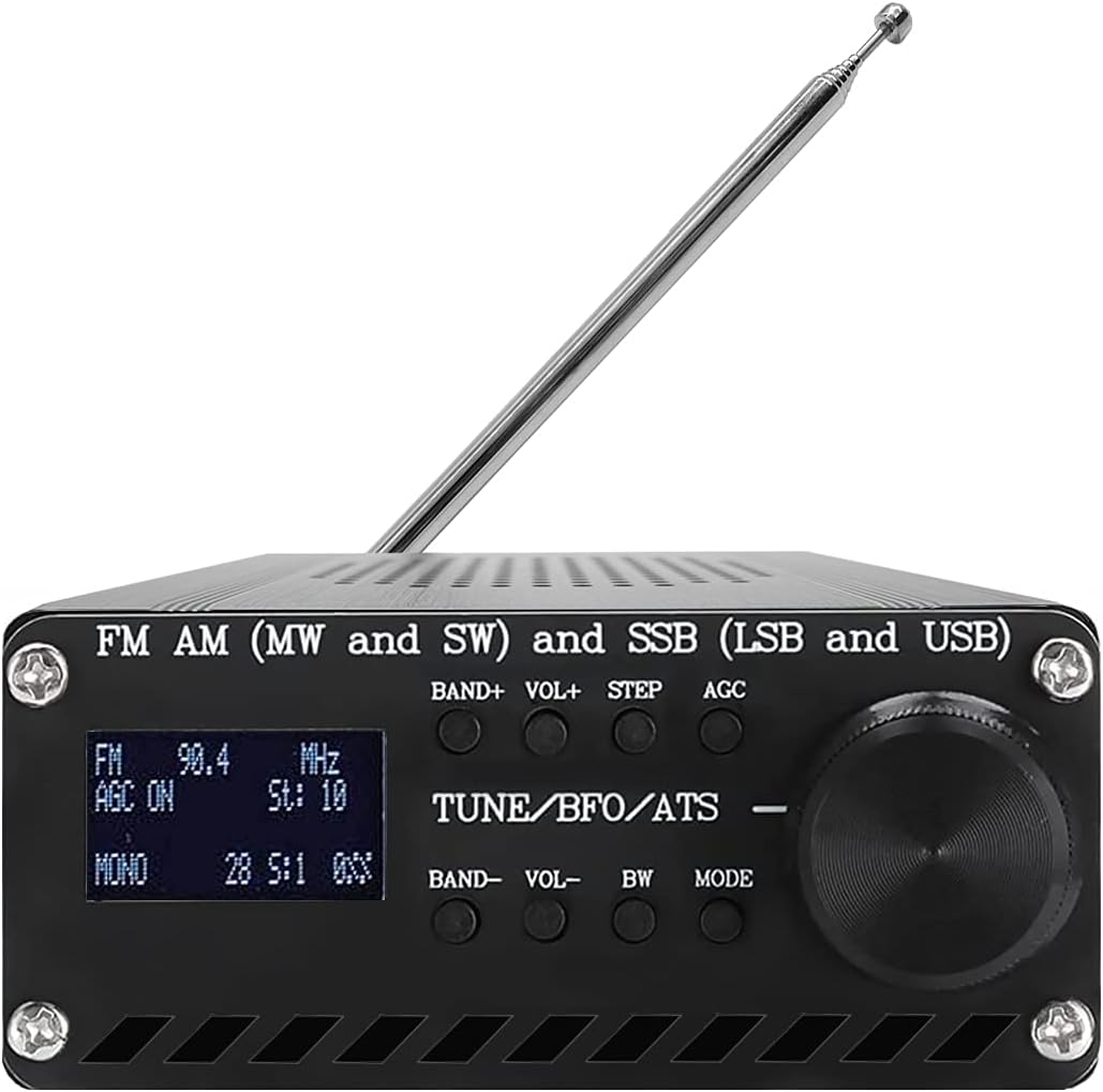 Si4732 Full Band Radio Receiver FM AM (MW&SW) and SSB (LSB & USB) Portable Handheld Radio Recorder, Built-in Battery, with Speaker
