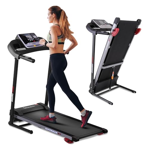 SereneLife Folding Treadmill - Foldable Home Fitness Equipment with LCD for Walking & Running - Cardio Exercise Machine