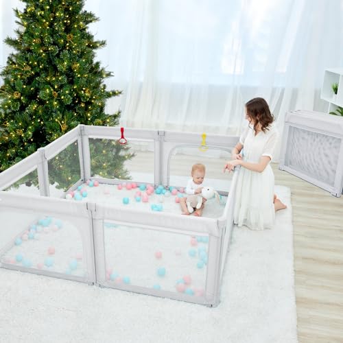 Baby Playpen Foldable 79x59 Playpen for Babies and Toddlers