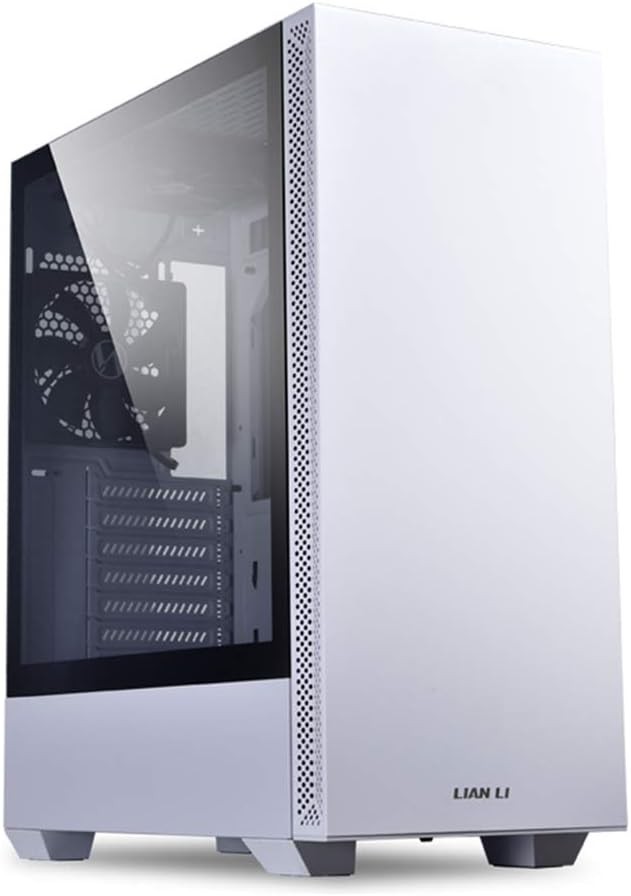 Lian Li microATX Mid-Tower Computer Case PC Gaming Case Chassis w/Tempered Glass Side Panel, Magnetic Dust Filter, Water-Cooling Ready