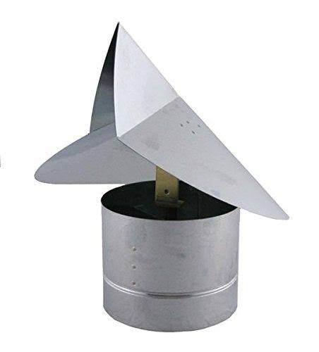 Wind Directional Chimney Cap - Galvanized 10 inch