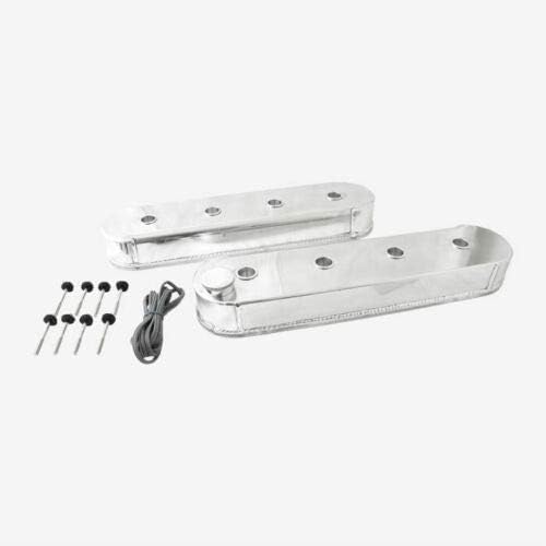 A-Team Performance - Fabricated Aluminum Valve Covers - Compatible with GM Chevy LSX LS1 LS3 LS6 Clear Anodized