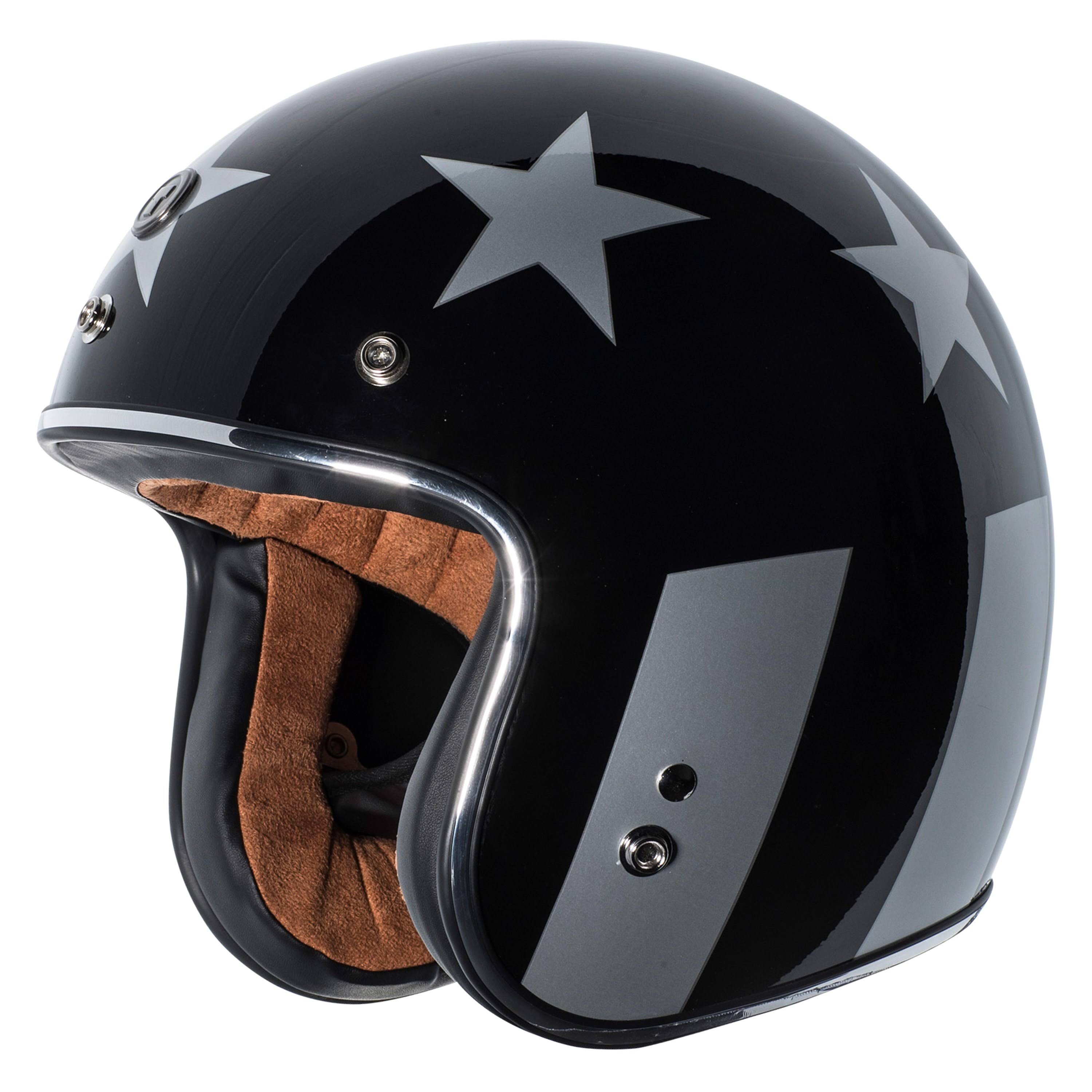 Torc Dot 3/4 Helmet Captain - Black