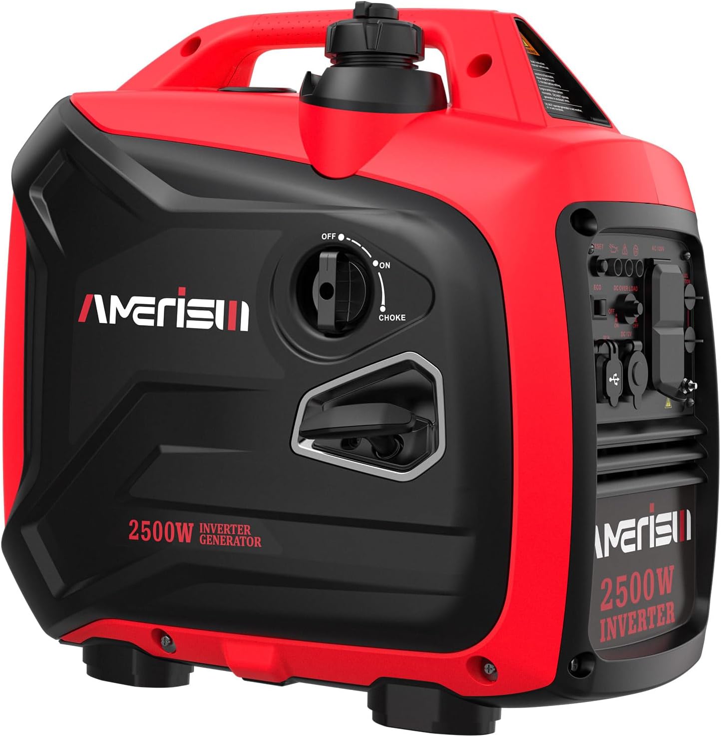 PowerSmart 2500-Watt Gas Powered Portable Inverter Generator - Ultral Light for Camping, RV Ready, Outdoor Use, Parallel Capability