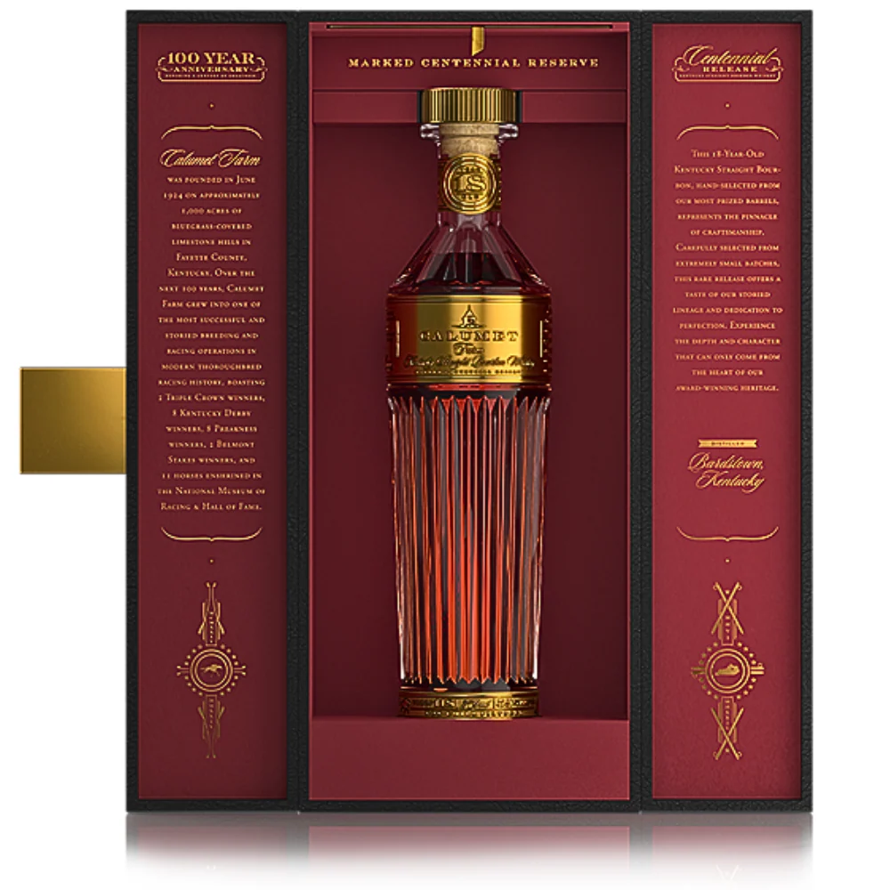 Calumet Farm 18 Year Old Bourbon Trophy Decanter 100th Anniversary Release - Nestor Liquor