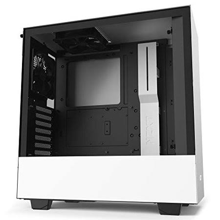 Nzxt H510 - CA-H510B-W1 - Compact ATX Mid-Tower PC Gaming Case - Front I/O USB Type-C Port - Tempered Glass Side Panel - Cable Management System