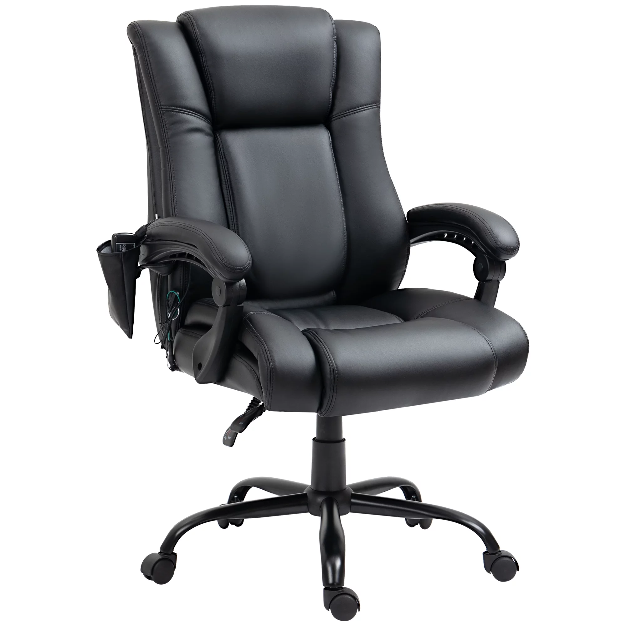 Vinsetto PU Leather Executive Office Chair with Vibration Massage, Black