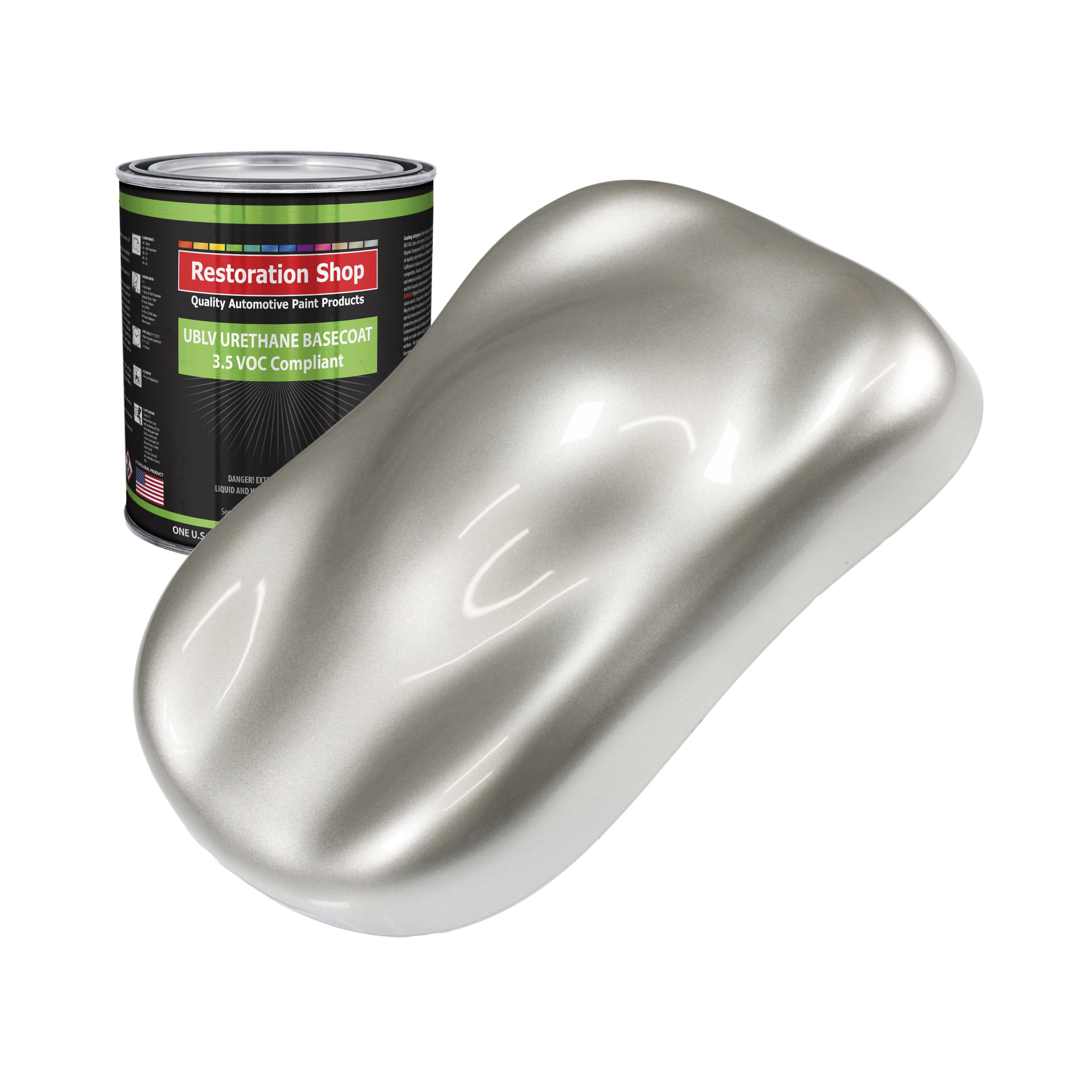 Sterling Silver Metallic Low VOC Urethane Basecoat Car Auto Paint 1-Quart Only