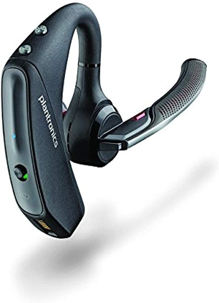 Plantronics - Voyager 5200 UC (Poly) - Bluetooth Single-Ear (Monaural) Headset - Compatible to connect to your PC and/or Mac - Works with Teams