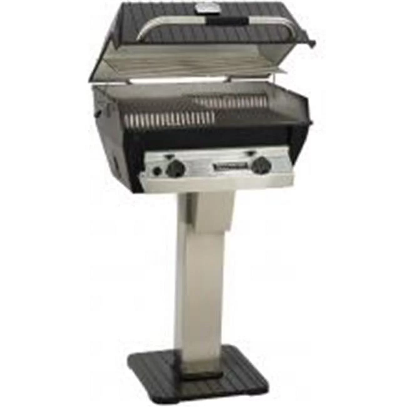 Broilmaster  Infrared Natural Gas Grill On Stainless Steel Patio Post - Stainless Steel - 695 sq. in.