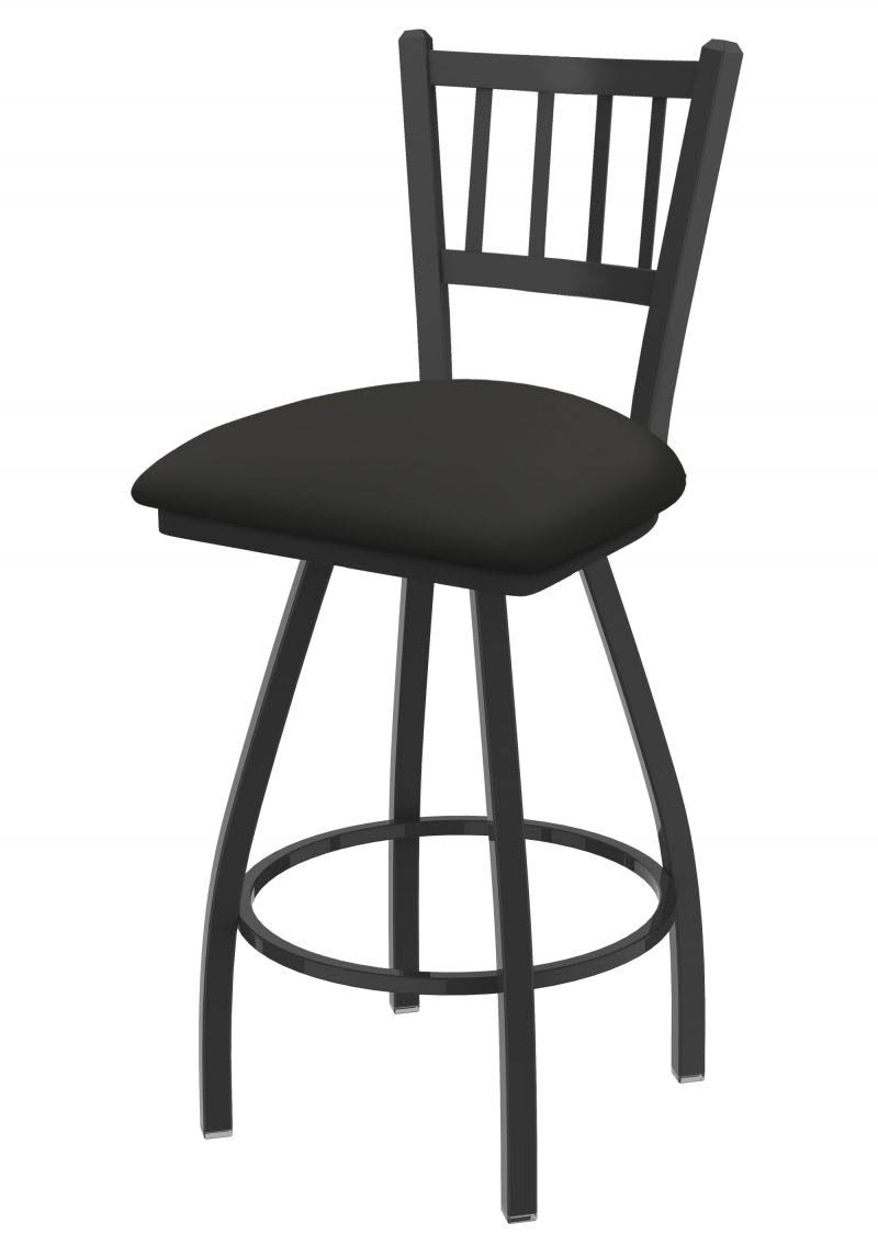 Holland Bar Stool XL 810 Contessa 36x22 Swivel Extra Tall Bar Stool with Pewter Finish and Canter Iron Seat