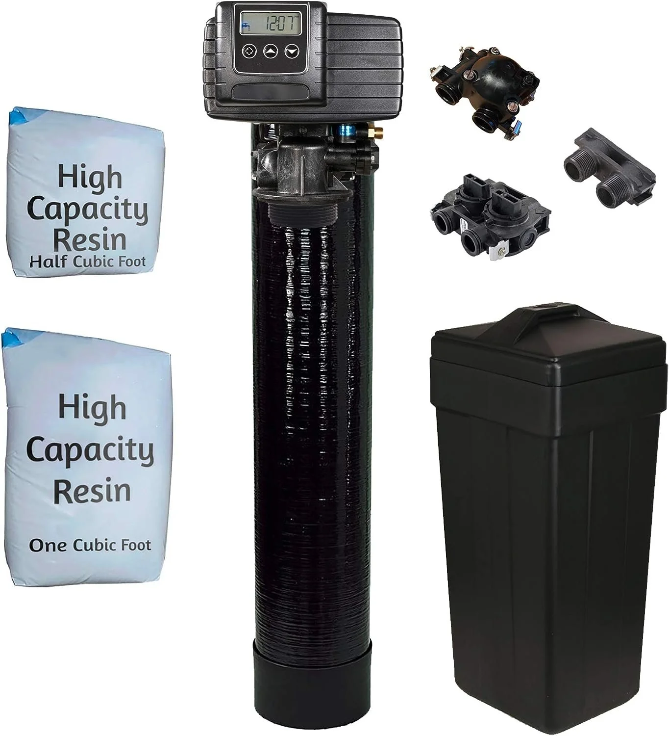 48k Water Softener with Fleck 5600SXT 48,000 Grain Digital Whole House System