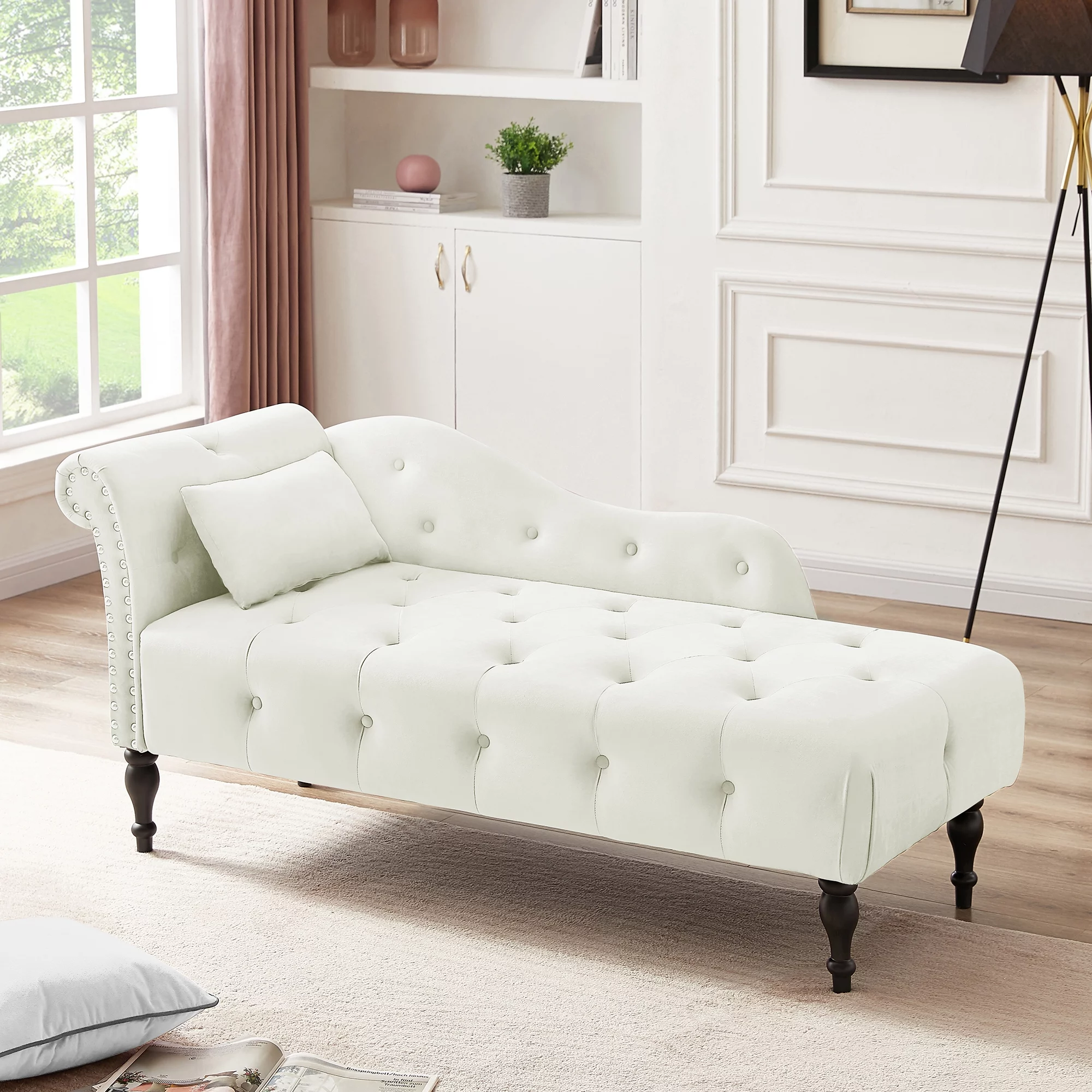 HUTWIFE Velvet Chaise Lounge