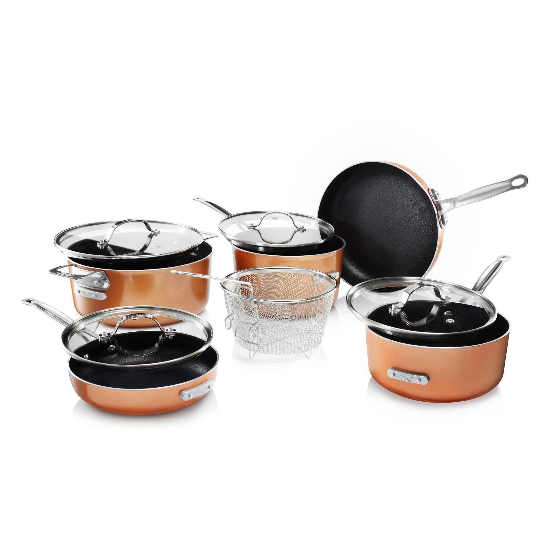 Gotham Steel 10-piece Stackmaster Nonstick Aluminum Cookware Set