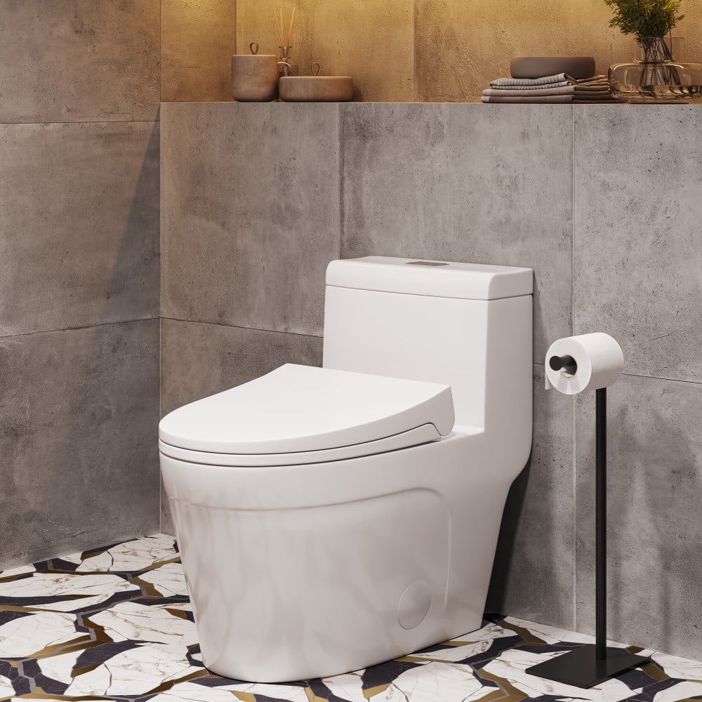 Cannes One-Piece Elongated Toilet Vortex Dual-Flush 1.1/1.6 gpf - Curated Treasures Market