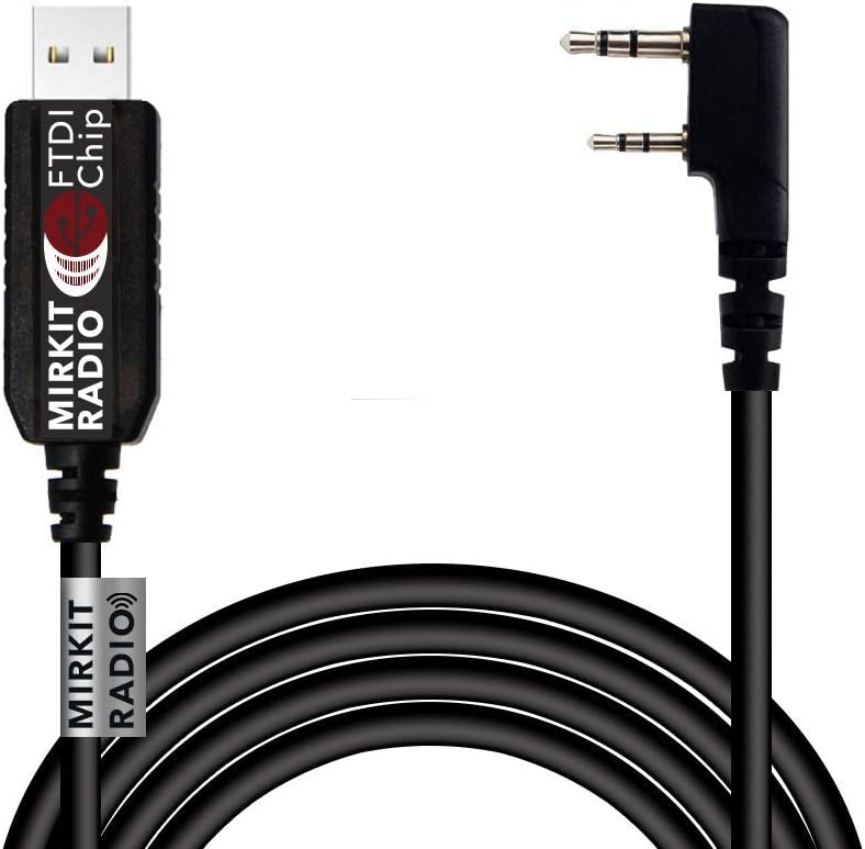 Mirkit USB Baofeng Programming Cable Basic Model PL2303 Chip for Baofeng Two Way Ham Portable Radios: UV-5R, 5RA, 5R Plus, 5RE, bf F8HP, UV3R Plus