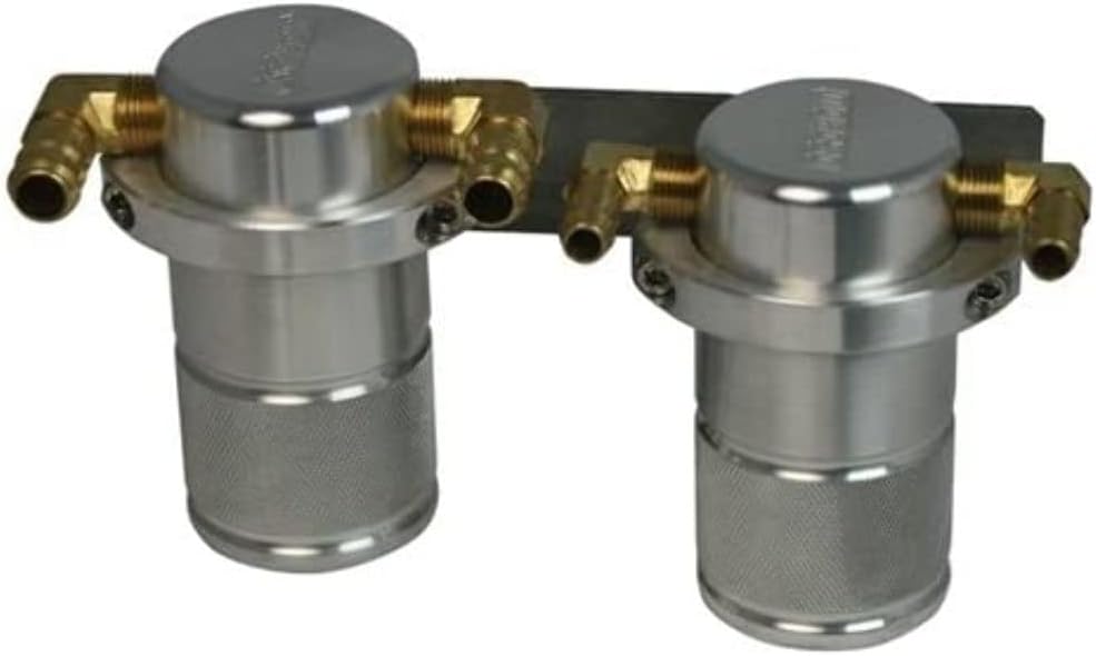 Moroso 85626 Small Body Air Oil Separator Catch Can, Fits 04-07 Subaru WRX STI