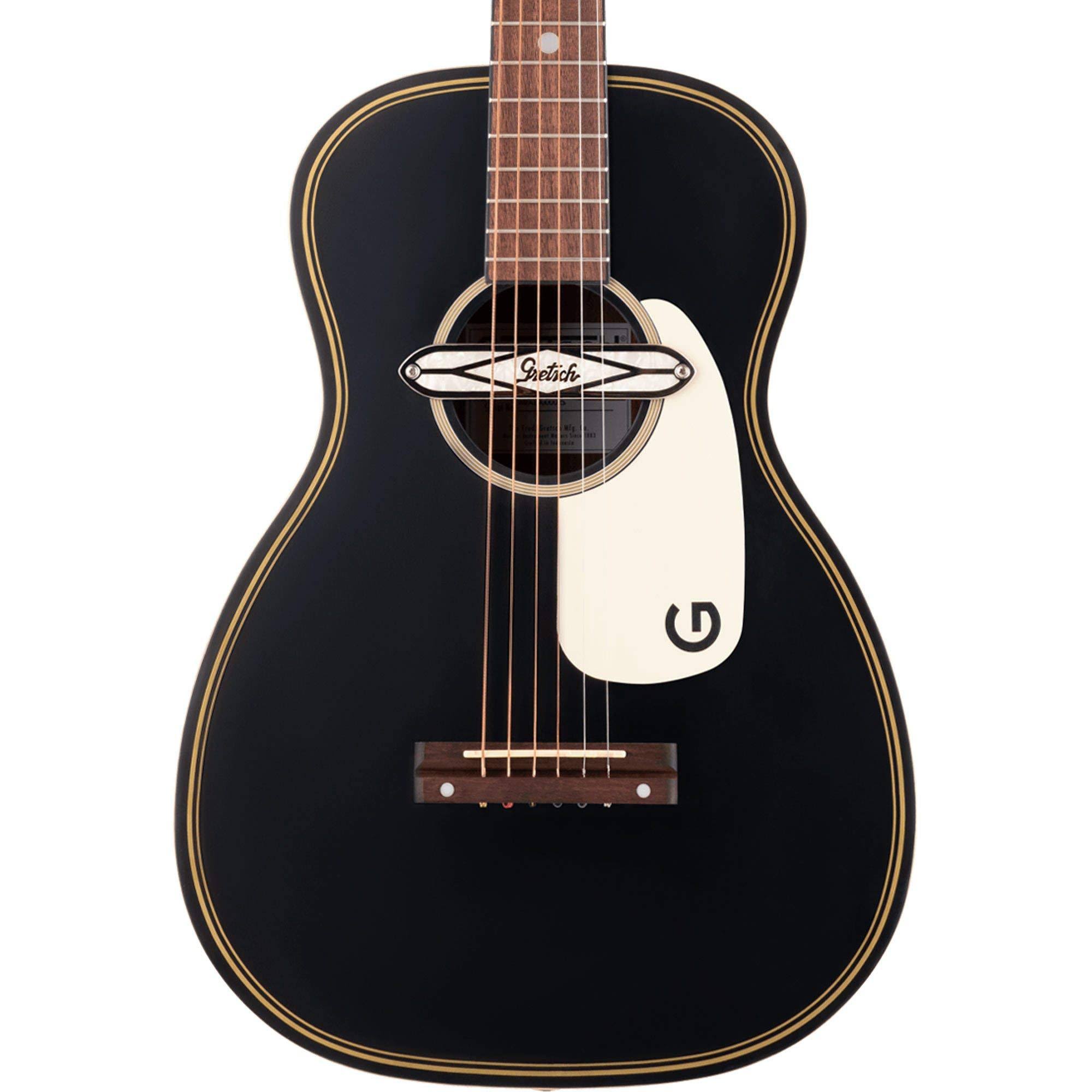 Gretsch G9520E Gin Rickey Acoustic-Electric Guitar, Smokestack Black