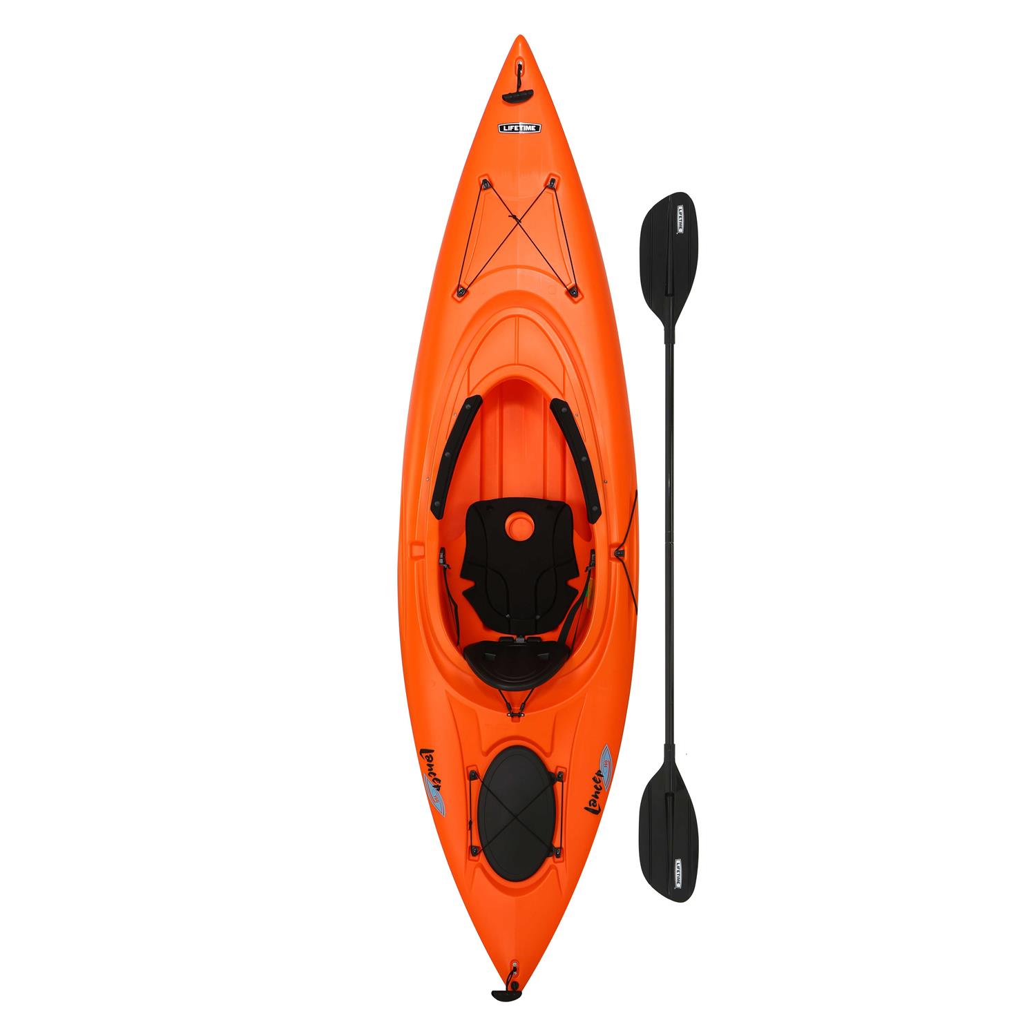 Lifetime Lancer 10 ft Sit-Inside Kayak, Orange (90817), Size: 10 - Sports Supplies Online Store