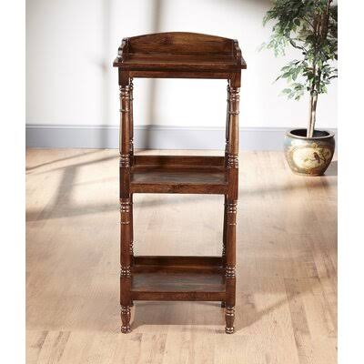Shaws Etagere Bookcase Charlton Home Finish: Pecan