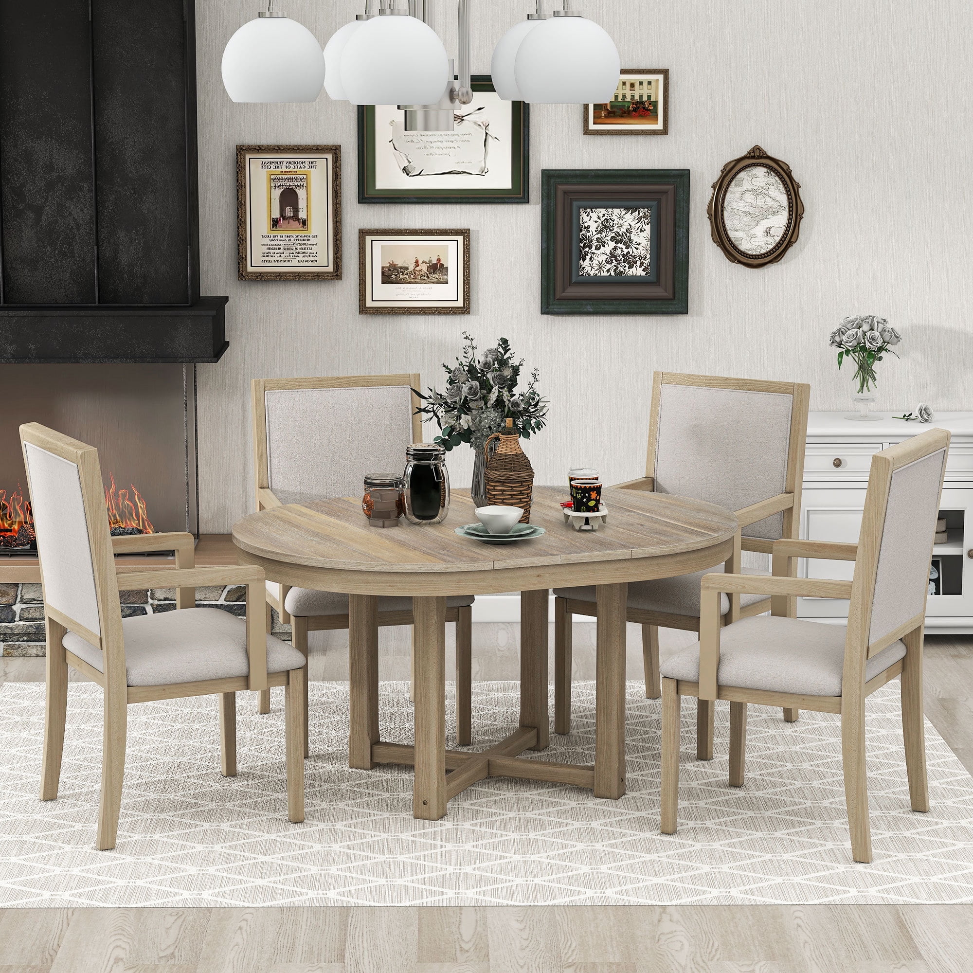 TREXM 5-Piece Dining Table Set