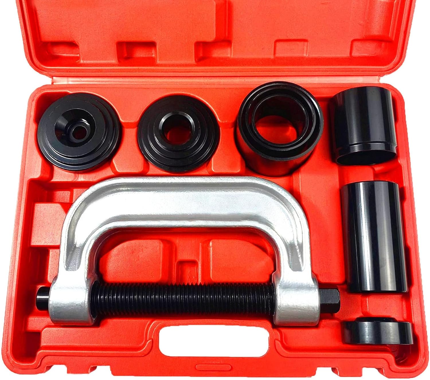 DHA Heavy Duty Ball Joint Press Remover Installer & U Joint Removal Tool Kit with 4x4 Adapters for Most 2WD and 4WD Cars and Light Trucks Pack of 2