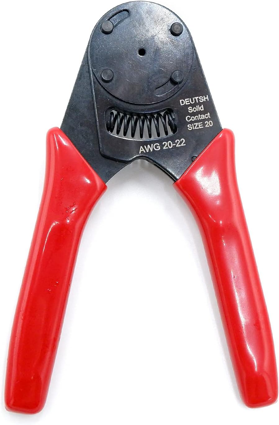 Deutsch Connector Crimping Tool- Close Solid Barrel, Wire Gauge (22-20 Wire Gauge)  4 Way Indent