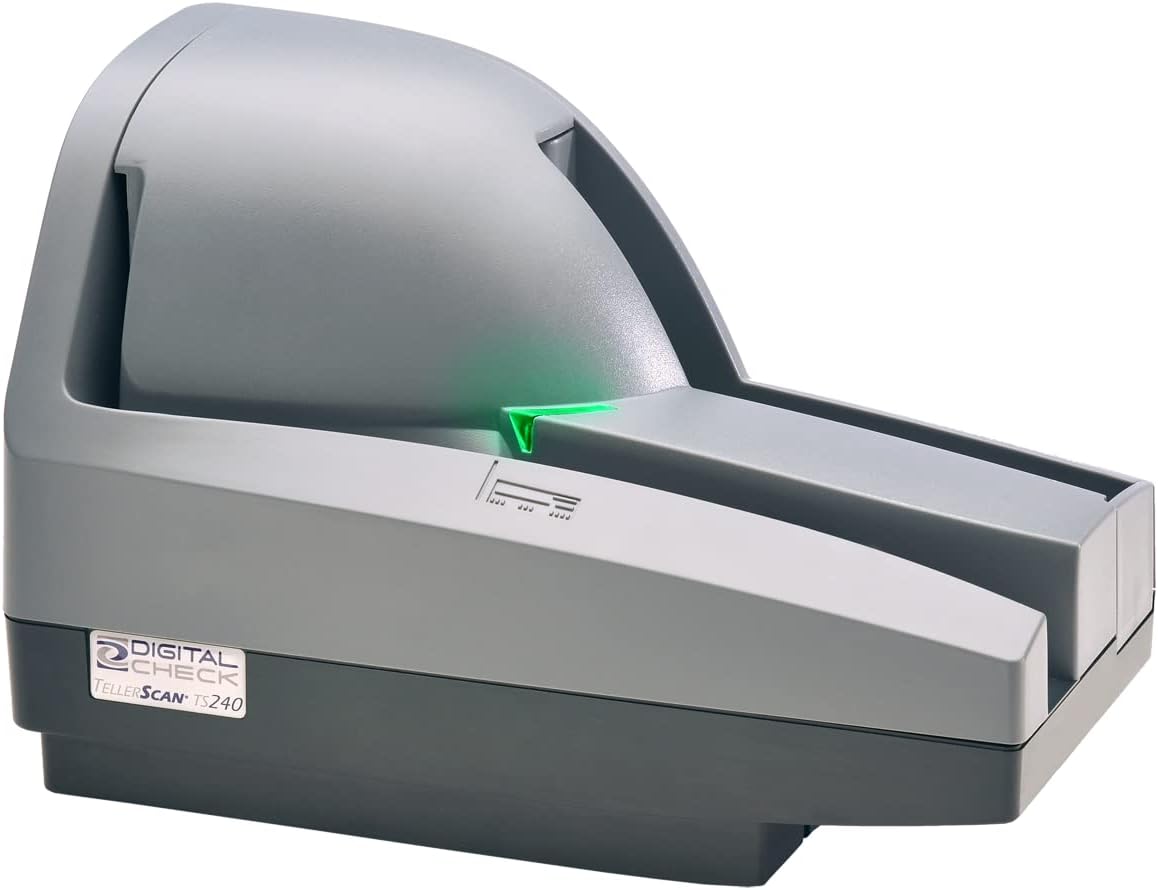 Digital Check TellerScan 240 Business Check Scanner (75 DPM with Inkjet)