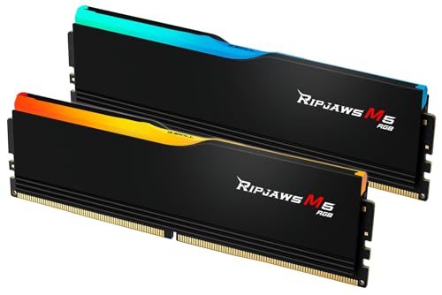 G.SKILL Ripjaws M5 Series (Intel XMP 3.0) DDR5 RAM 64GB (2x32GB) 6400MT/s CL32-39-39-102 1.40V Desktop Computer Memory UDIMM