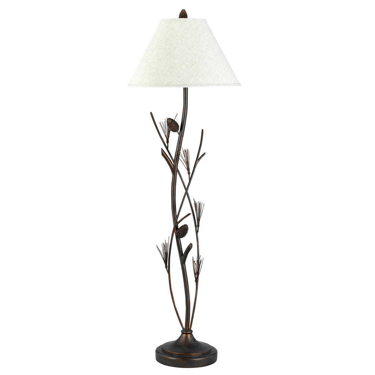 60x22 3-Way Metal Pinecone Floor Lamp Rust Finish - Cal Lighting