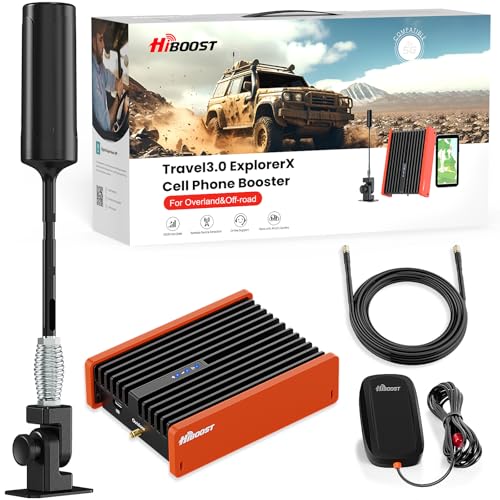 Cell Phone Signal Booster for Truck | High PowerTruck Booster Kit| 4G& 5G LTE Omni-Directional Adjustable Antenna for All Carriers-Verizon,T-Mobile