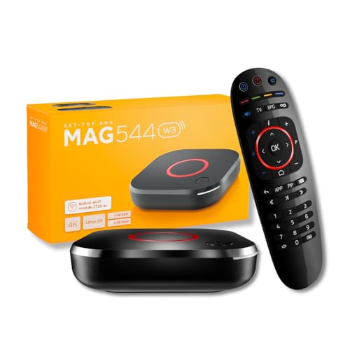 Raxxio MAG544w3 TV Set-Top Box - 4K HDR TV Streaming Device with Amlogic S905Y4 Chipset, 1GB DDR4 RAM, 4GB Flash Memory, Dolby Digital Plus