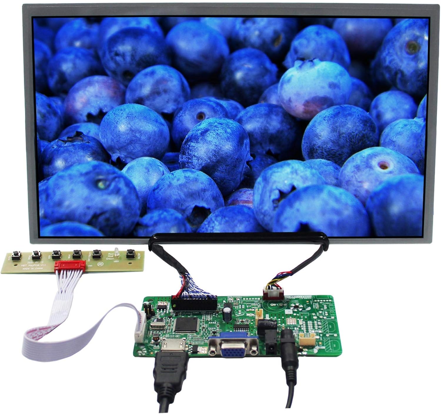 VSDISPLAY 13.3" 13.3 Inch 1920X1080 LCD Screen LQ133M1LW02 with HD-MI VGA Audio LCD Controller Board RT2513-818