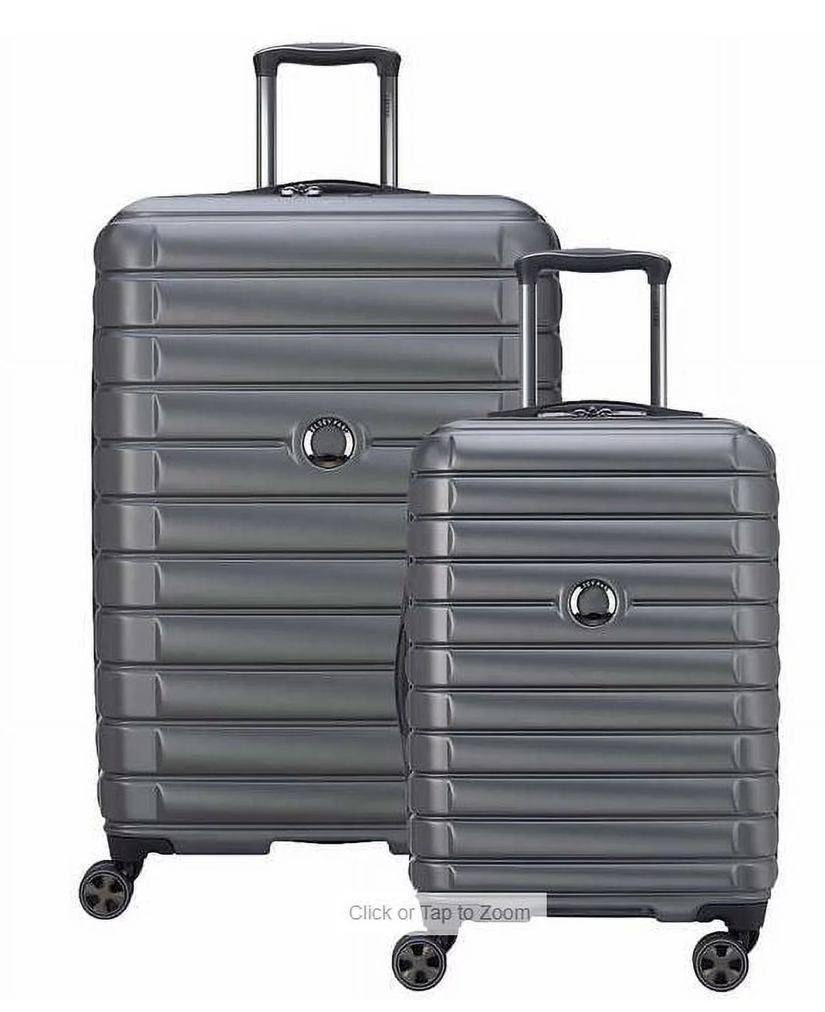 Delsey Paris 2-Piece Hardside Spinner Luggage Set Graphite/Black - Radiant Selections