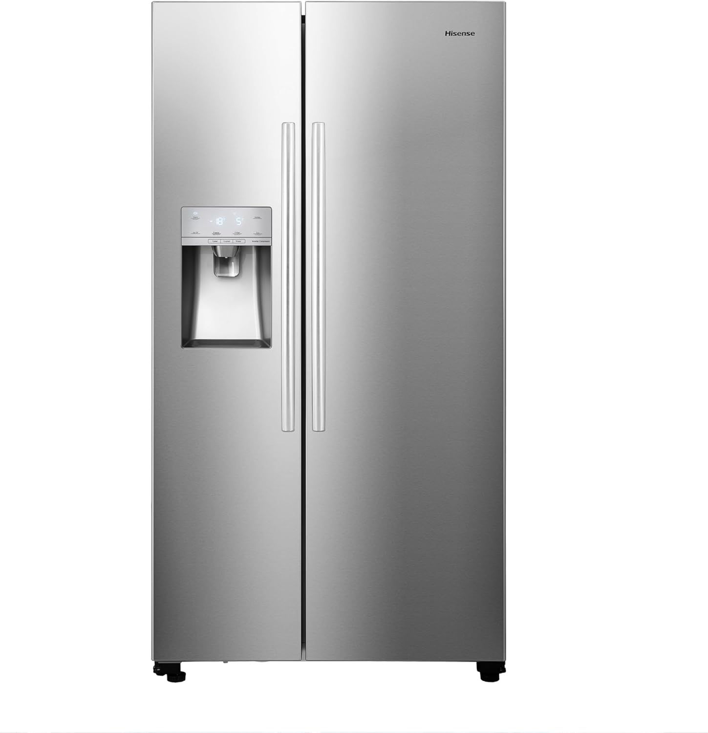 Hisense RS694N4ICE Freestanding American Side-by-Side Fridge Freezer - Total No Frost - Plumbed Water and Ice Dispenser - 562 liters